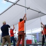 Instalación de carpas